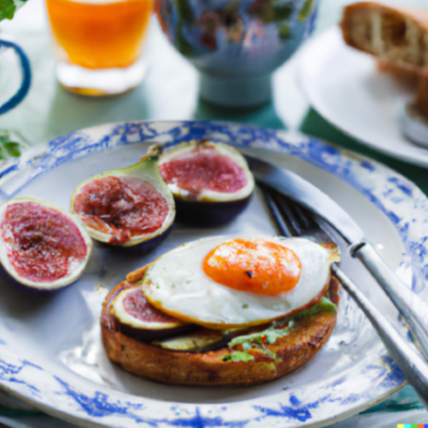 Croque Madame with Figs
