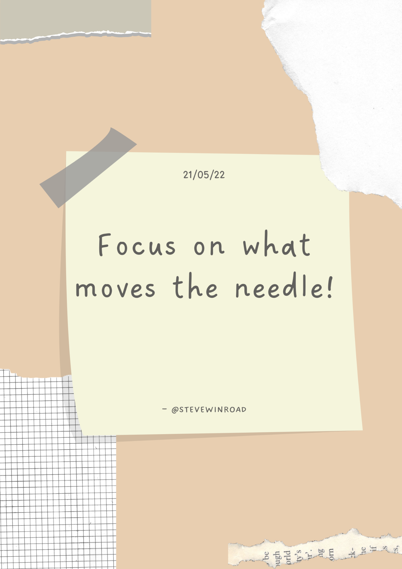 What are you focusing on?