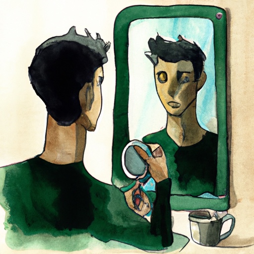 In the mirror of non-dualism, the reflection sees its true self, beyond separation and duality. (16 sec)