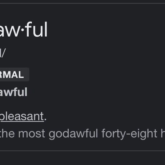 God awfully Good (14 sec)