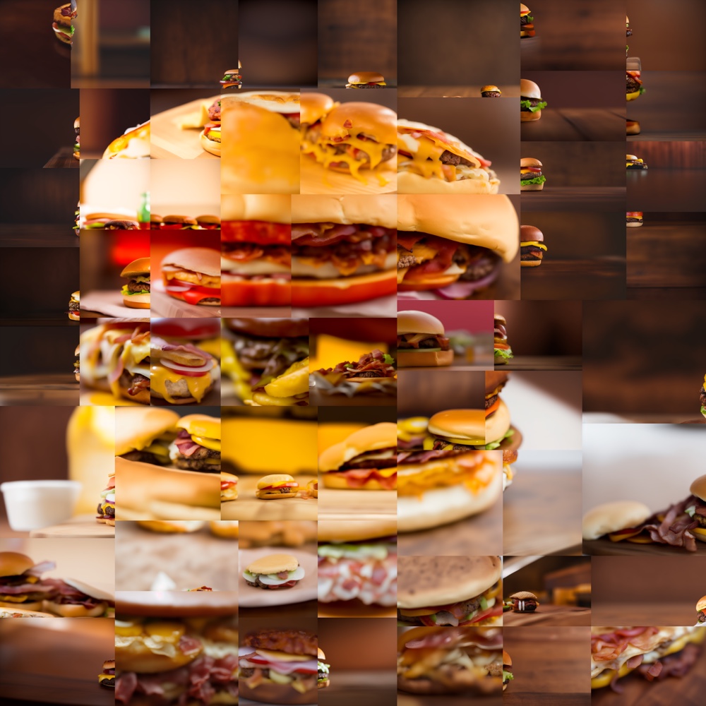 AI burger inception