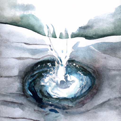 The drop merges with the river, losing itself without losing its essence. (8 sec)