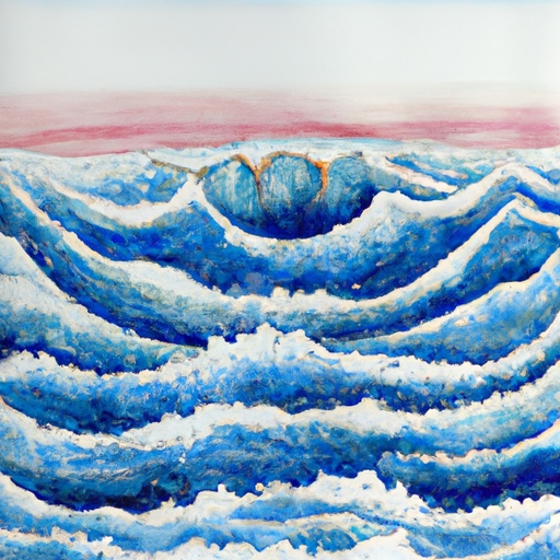 The waves and the ocean are one, yet distinct in their dance. (5 sec)