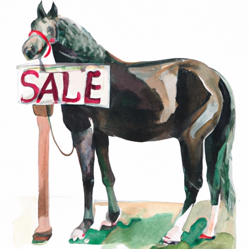 Sometimes when you’re selling a horse the best sign is… (5 sec)