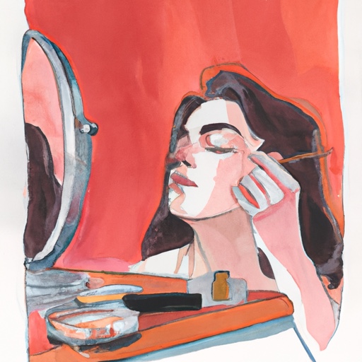 Makeup for daylight hours, beauty creams for the night. (7 sec)